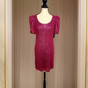 NWT Boston Proper Pink Sequin Dress - Size 8